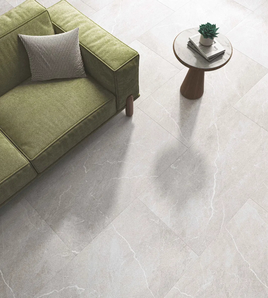 Castleton Ivory White Matt Natural Wall And Floor Porcelain Tiles 60cmx120cm