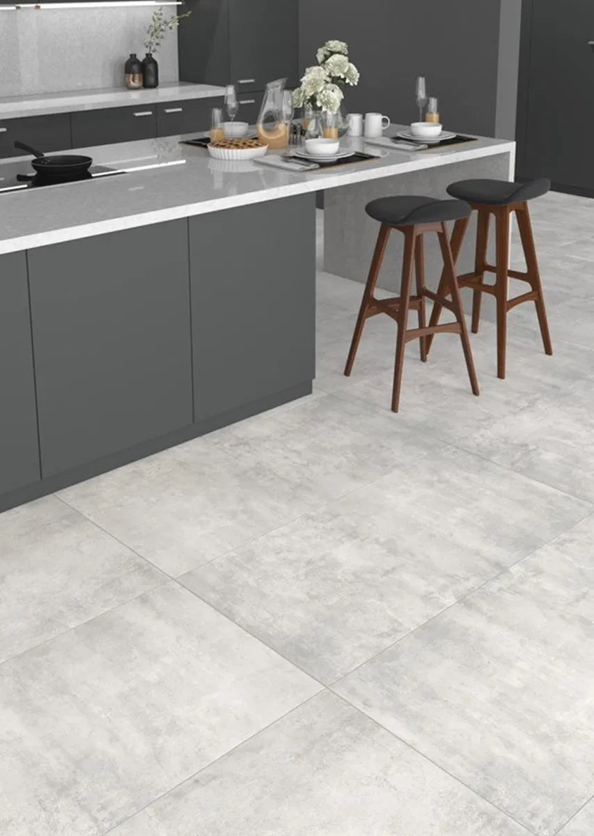 Cemente Grey Matt Wall And Floor Porcelain Tiles 60cmx60cm