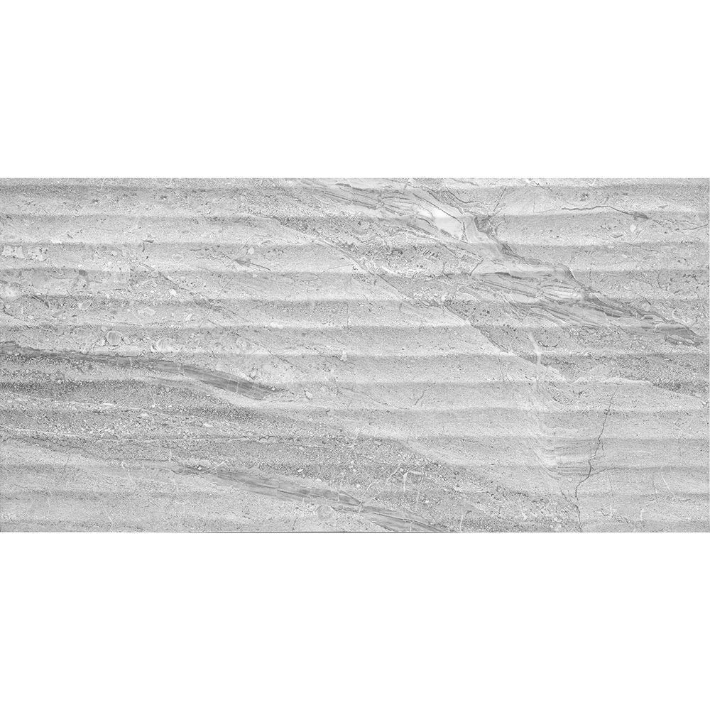 Libretto Décor Wave Rock Grey Matt Ceramic Wall Tiles 30cmx60cm